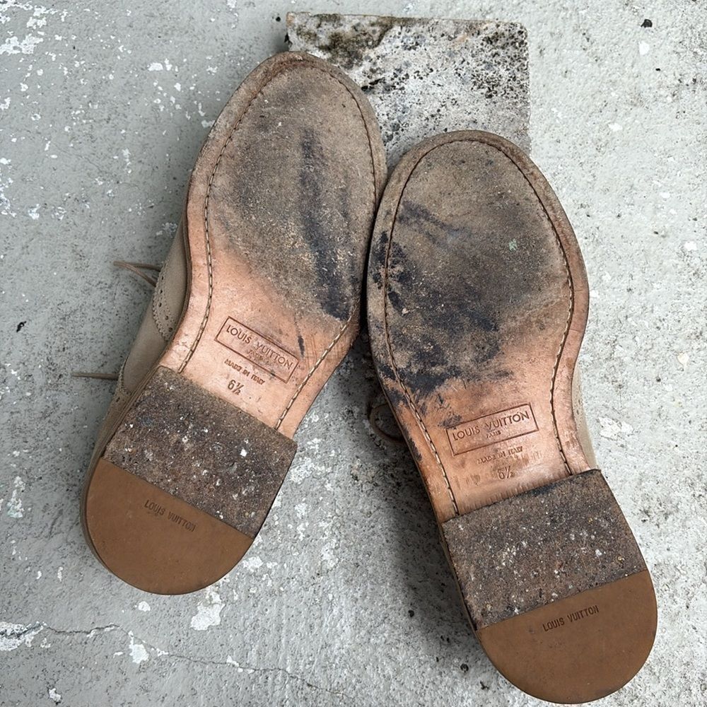 Louis Vuitton Brogues tan suede - Picture 10 of 11
